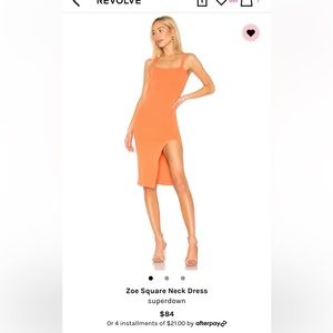 Superdown square neck dress. EUC, worn once